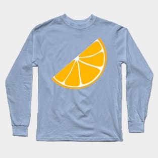 Orange Wedge (white background) Long Sleeve T-Shirt